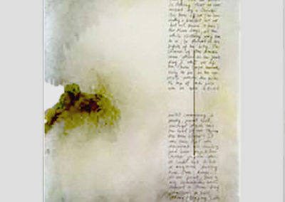 4 The search, mylar, acryl, acrylic paster, 25 X 120 cm*