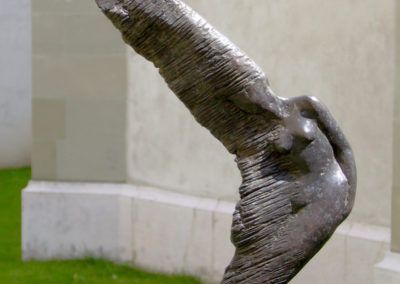 6 Aux 4 coins du monde, bronze, 1m70, outdoor garden & sculptures ECOGIA, ICRC training center